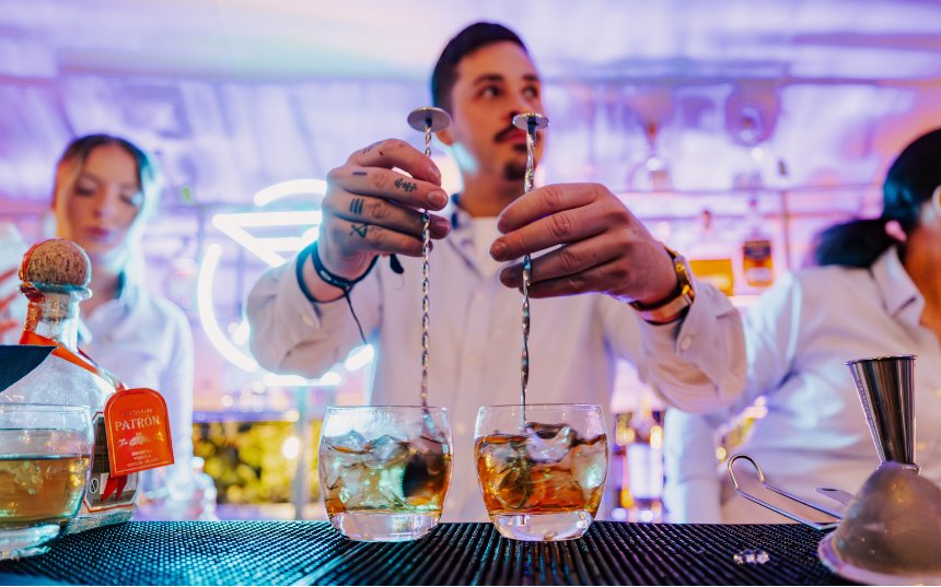 Signature cocktails, mixed to order